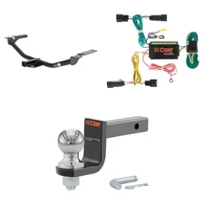 CURT Class 2 Trailer Hitch & Wiring Harness Tow Package, 45148 Ball Mount 12036