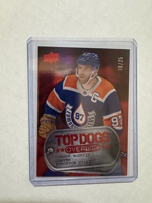 24-25 UPPER DECK OVERTIME #TD-8 CONNOR MCDAVID TOP DOGS RED FOIL /25