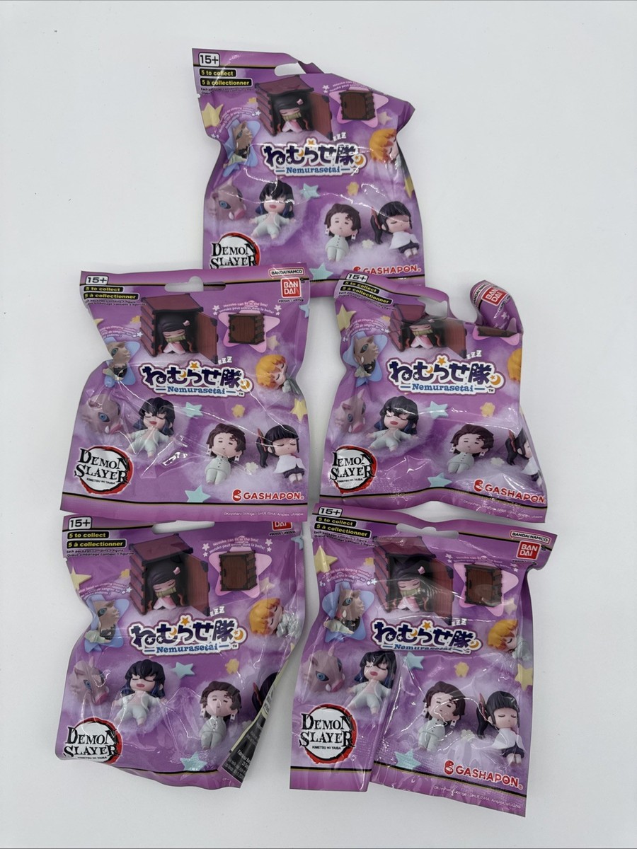 NESMITHE ガチャ Lot 5 DEMON SLAYER Nemurasetai Bandai Gashapon Sleeping Figure