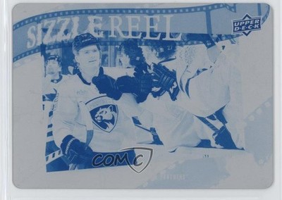 2025-26 Series 1 Sizzle Reel Printing Plate Cyan 1/1 Matthew Tkachuk #SR-20 1s2s