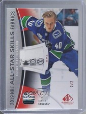 2019-20 SP Game Used All-Star Skills Fabrics Tag 2/2 Elias Pettersson Patch 0c3