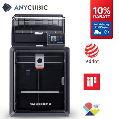 【Open Box】ANYCUBIC Kobra S1 Combo Mehrfarben CoreXY 3D-Drucker 320° Hotend