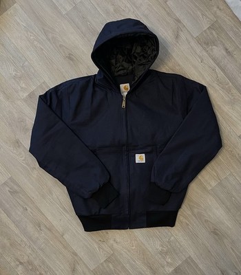 Carhartt Kapuzenjacke Rework Dunkelblau Gr. L Herren Herrenjacke