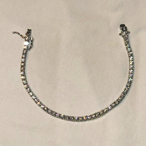 925 sterling silver VSS Moissanite 3mm 7in watch video on Instagram XDevestated