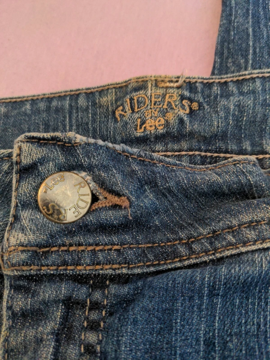 Riders By Lee Women s Relaxed Blue Jeans Size 16P 5 Pocket Pants