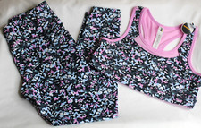Girls Avia Leggings and Sports Bra Size Large 10/12