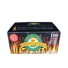 Lightning Nugget Fire Starter Nuggets Non-Toxic Wood Stove Fireplaces 100-Count