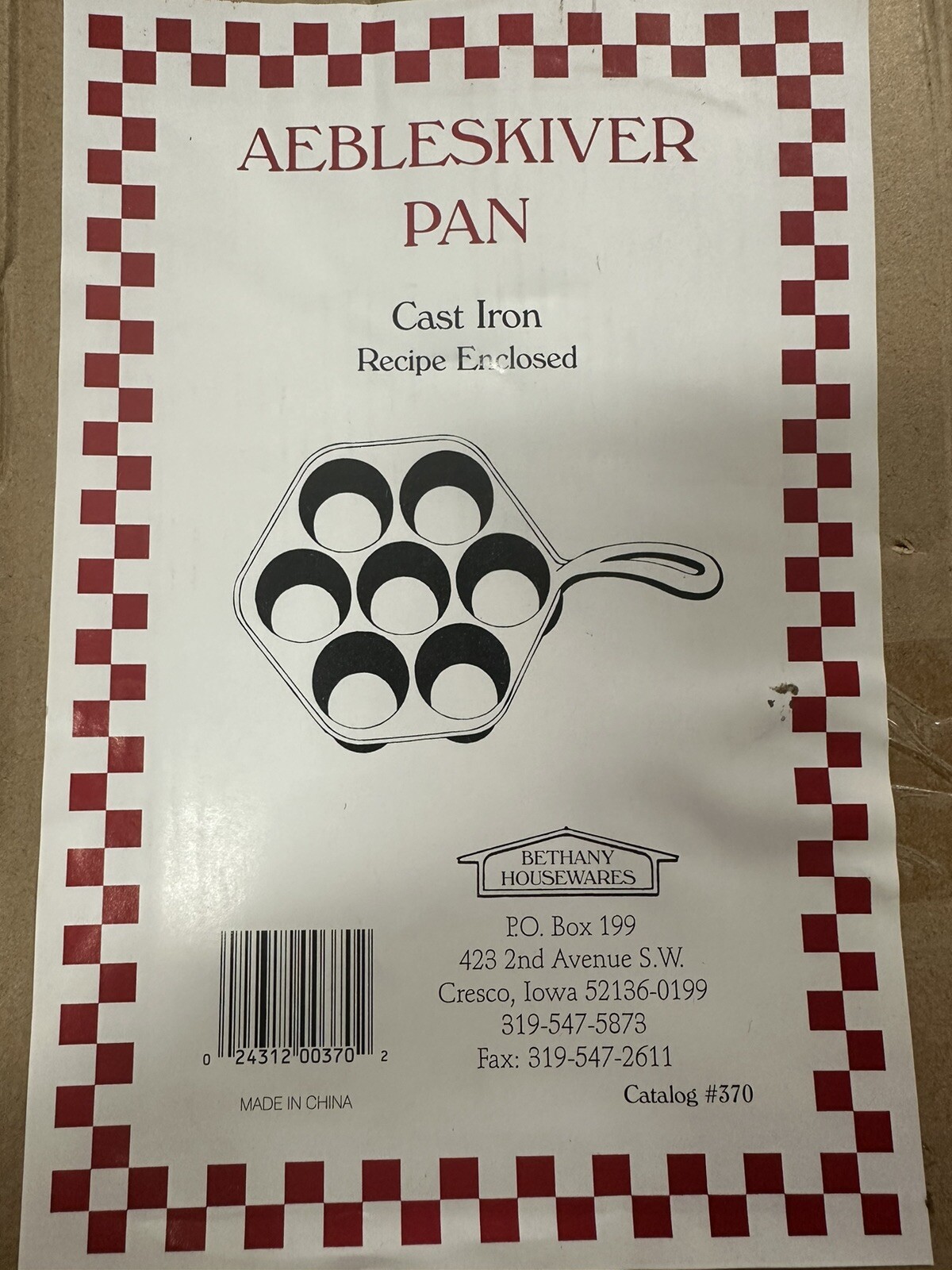 Bethany Housewares Aebleskiver Pan