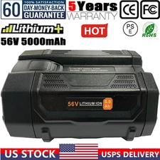 5.0AH LI-ION BATTERY FOR EGO 56V 56VOLT BA1400 POWER+ LITHIUM ION BA2240 BA2800T