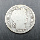 1897-S Silver Barber Dime Lot#525