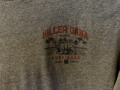 RARE Killer Dana Surf Shop Char. Grey L/S T Shirt Adult Medium VG - Picture 3 of 10