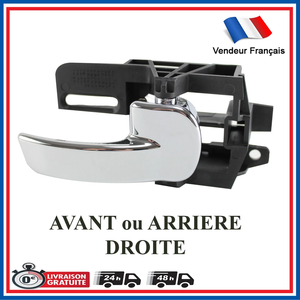 Nissan Qashqai poignee de Porte habitacle Coté droit Avant/arriere 2007 À 2013