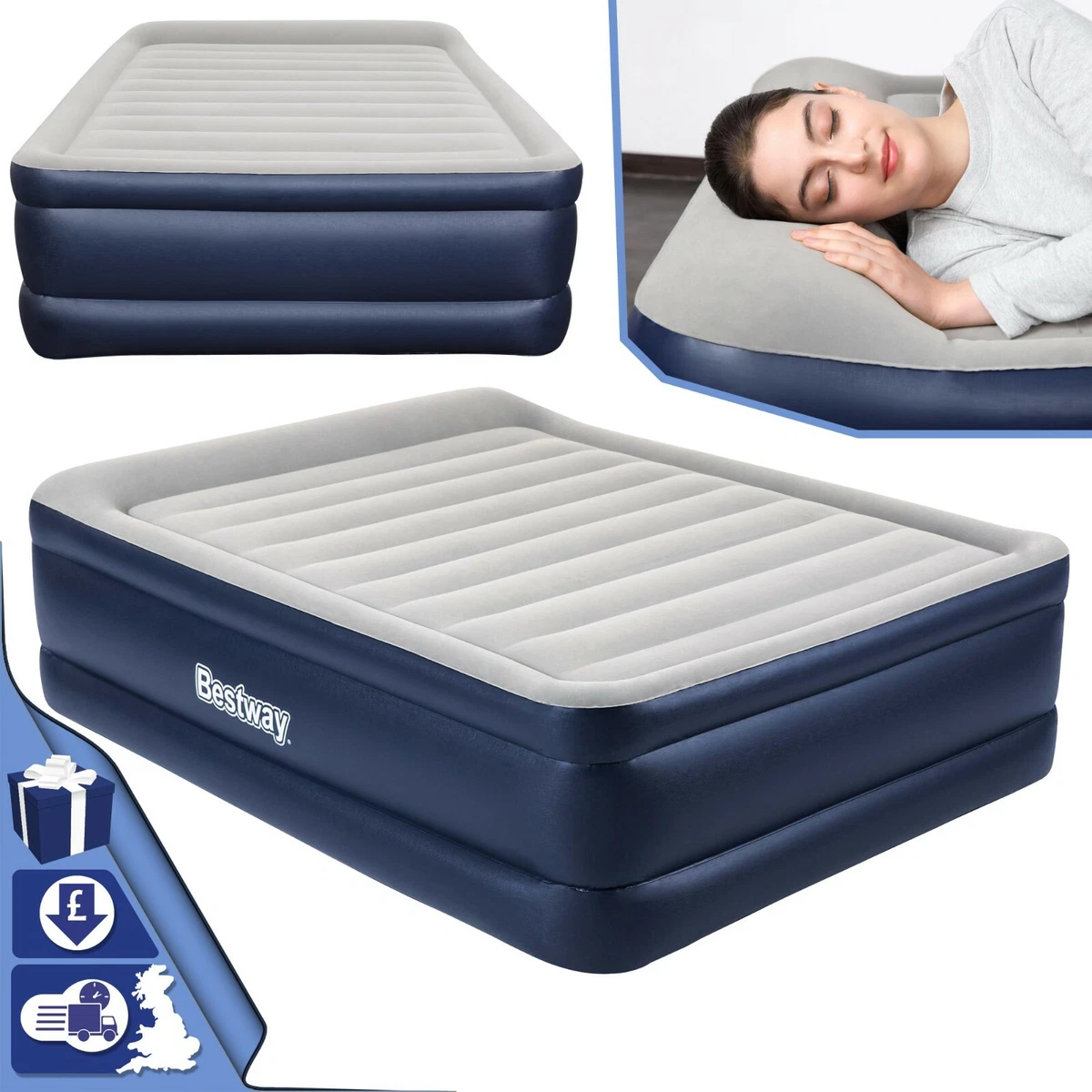 Bestway queen top size air bed