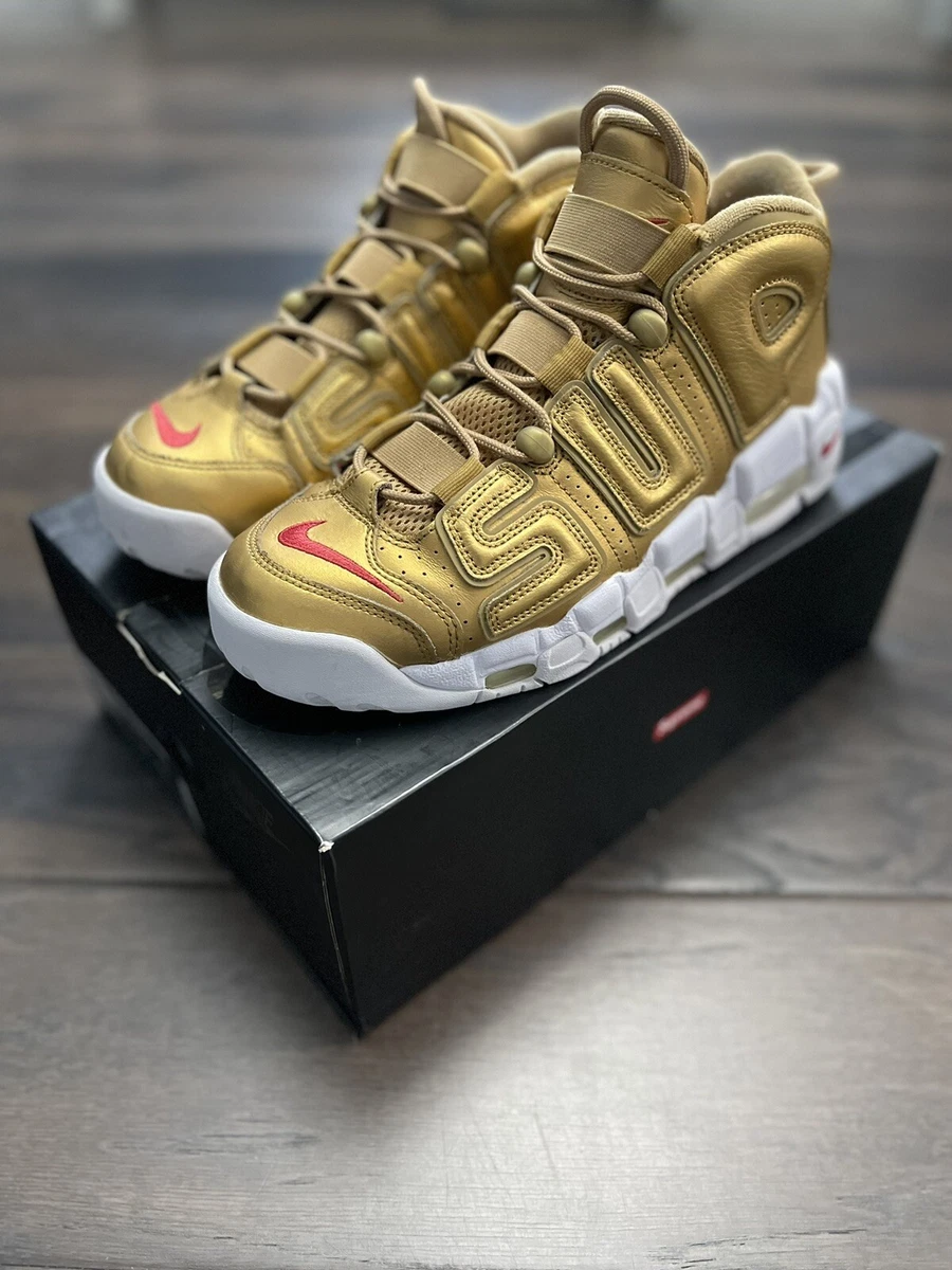 Nike Air More Uptempo Supreme Suptempo Gold - Metallic