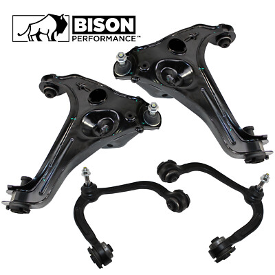 Bison Performance 4pc Front Upper Lower Control Arms Kit For F-150 Navigator