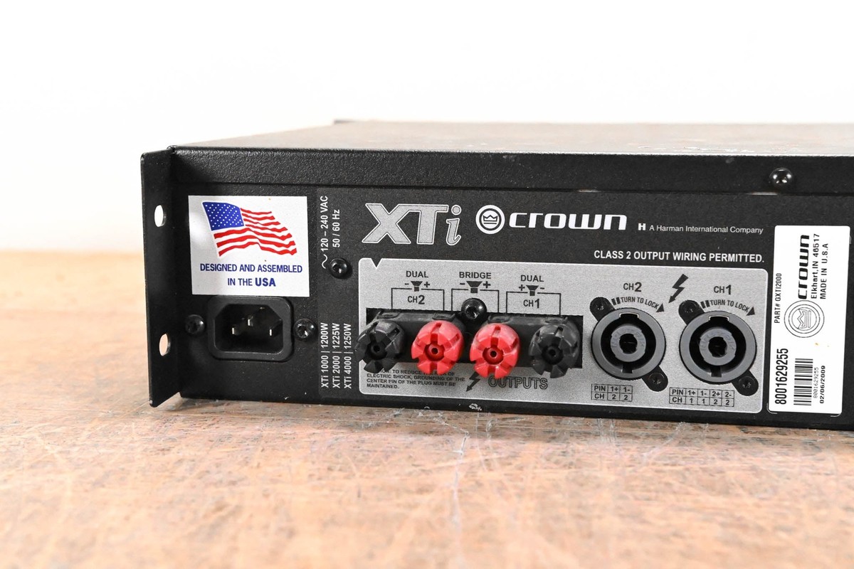 Crown XTi 2000 2-Channel Power Amplifier with DSP CG01JRS | eBay