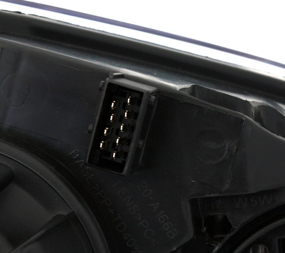 Für Peugeot 307 2000-05 Scheinwerfer Schwarz LINKS RECHTS mit Nebelscheinwerfer - Bild 4 von 4