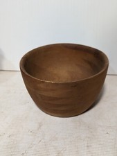 Vintage Hand Turned Wooden Bowl, 8" diameter x 5" tall