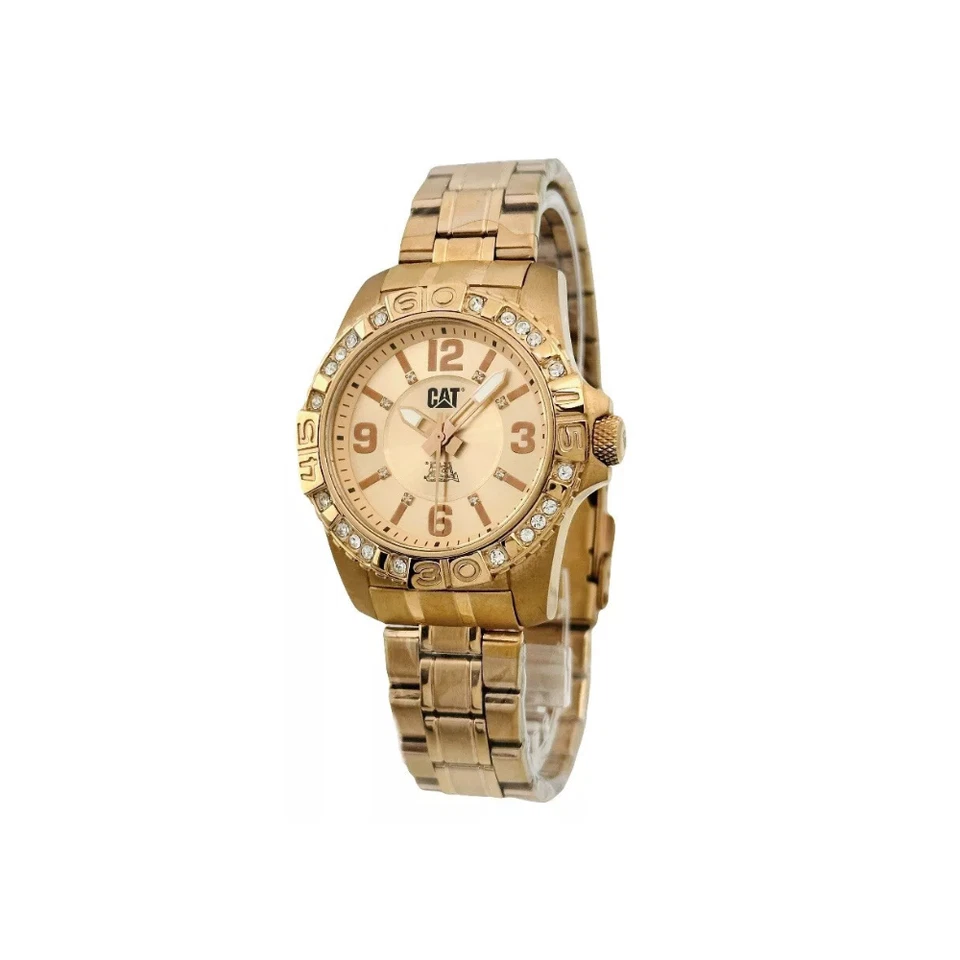 CAT Caterpillar WHISTLER Lady’s Rose-Gold Watch A4.391.19.131 with Stone Bezel - Image 3 of 4