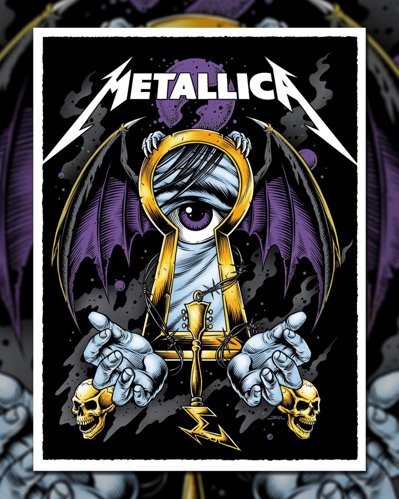 Metallica Keyhole Tour Poster 18x24 inch Free Shipping
