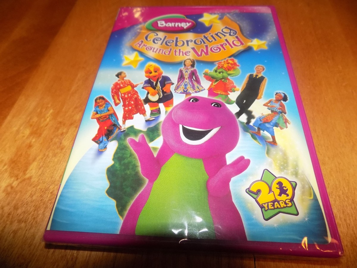 BARNEY CELEBRATING AROUND THE WORLD TV Classic Series Purple