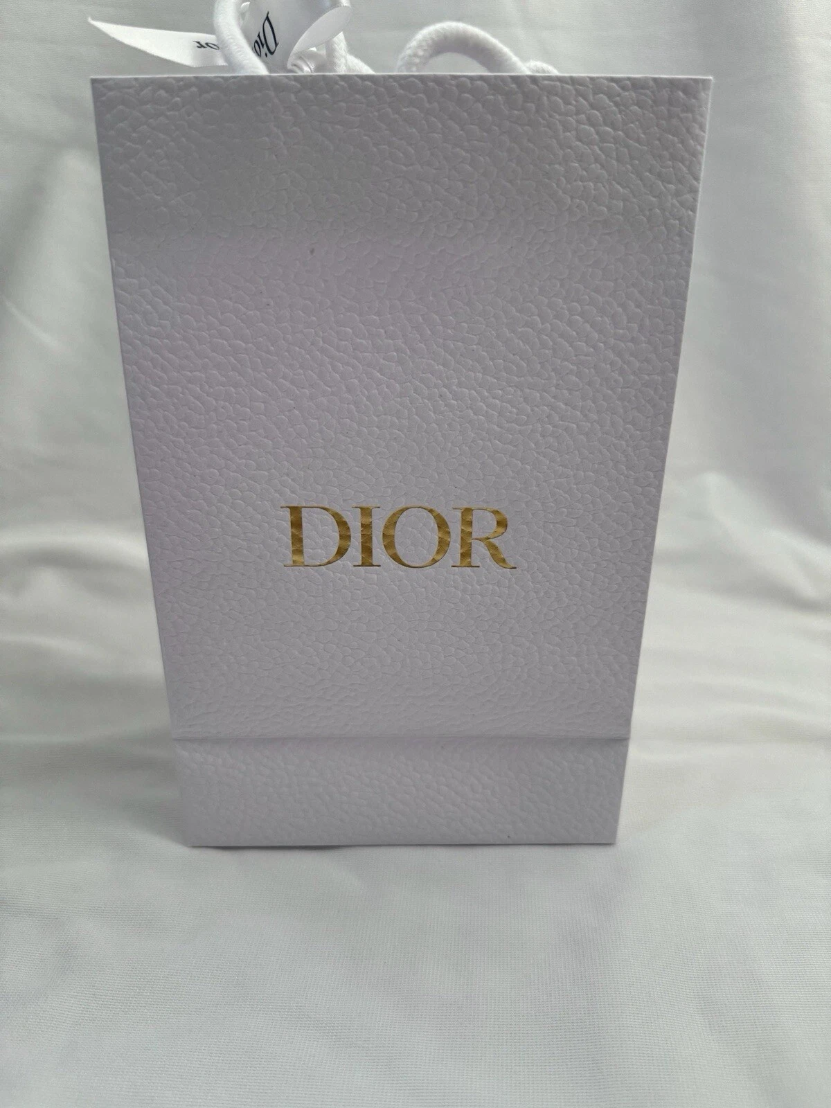 Sac shopping Dior papier réutilisable blanc 9