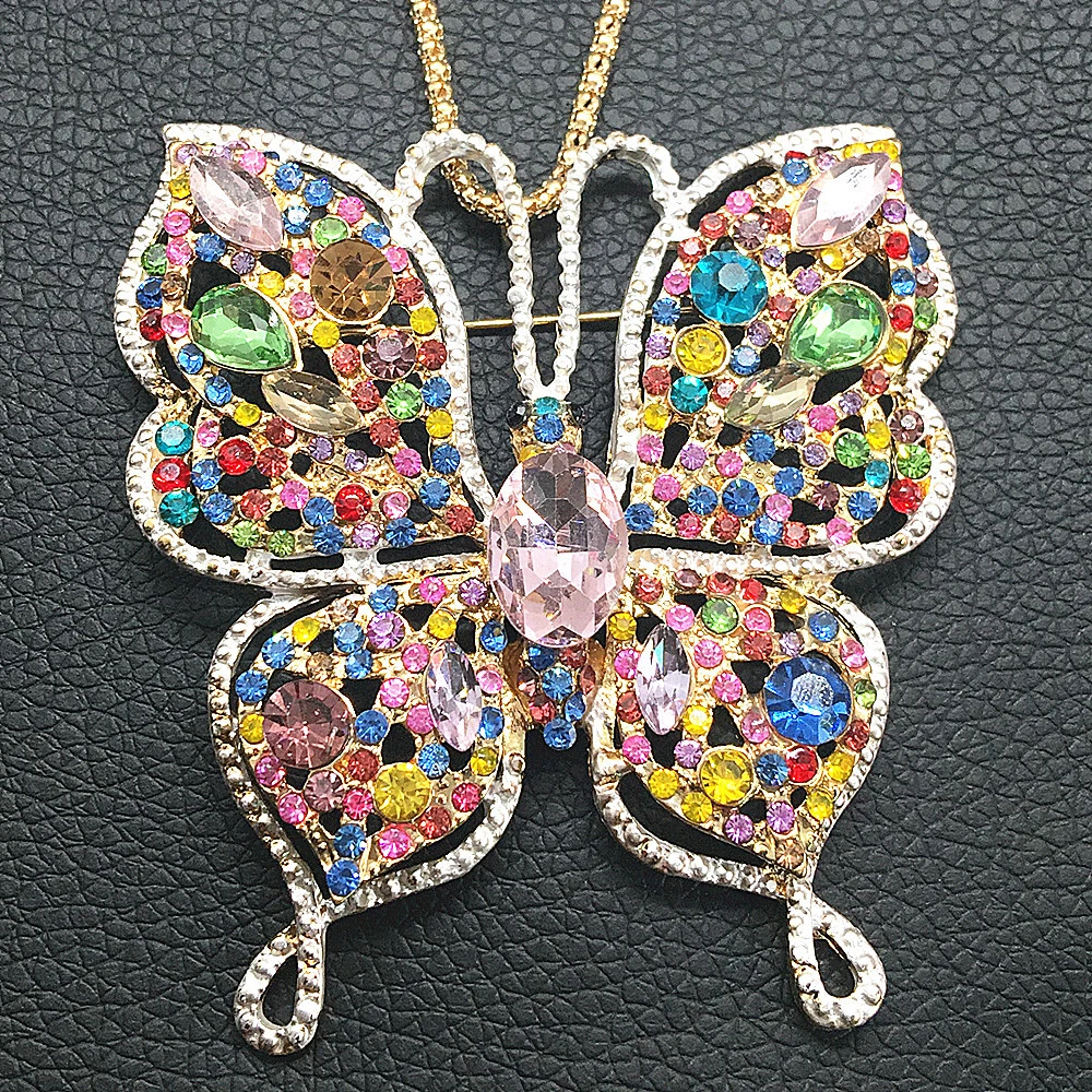 Big butterfly necklace deals