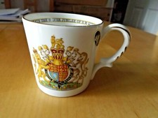 aynsley fine bone china tasse silber jubilee of queen elizabeth II 1977 NEU