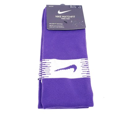 NIKE Matchfit Dri-Fit Purple Knee High Soccer Socks Men (6-8) Wmn (6-10) Medium 192498027734 | eBay