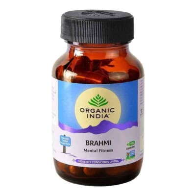 ORGANIC INDIA Brahmi Capsules For Improves Brain & Nervous System - 60 capsules