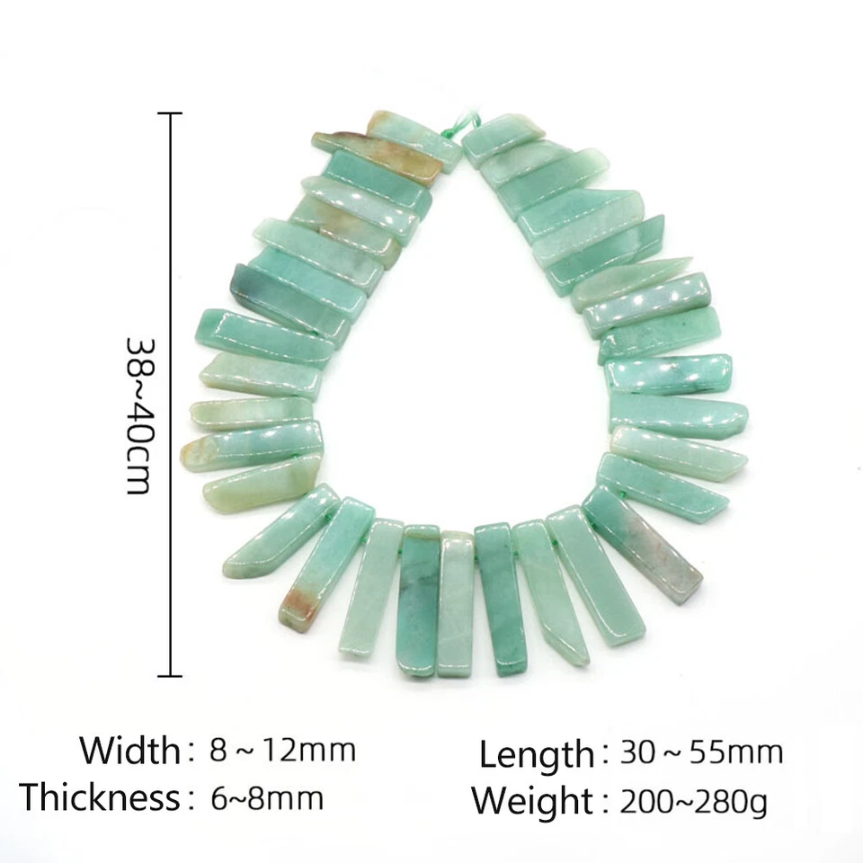 Natural Stick Point Beads Mixed Polished Quartz Agate Slice For Nacklace Pendant - Image 2 of 4