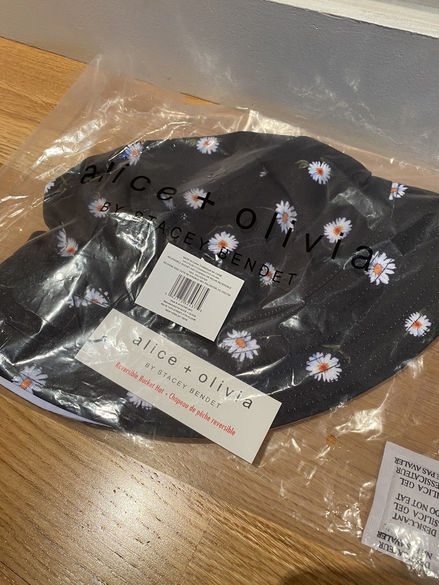 NWT Alice + Olivia Reversible Daisy Bucket Hat | eBay display picture 1