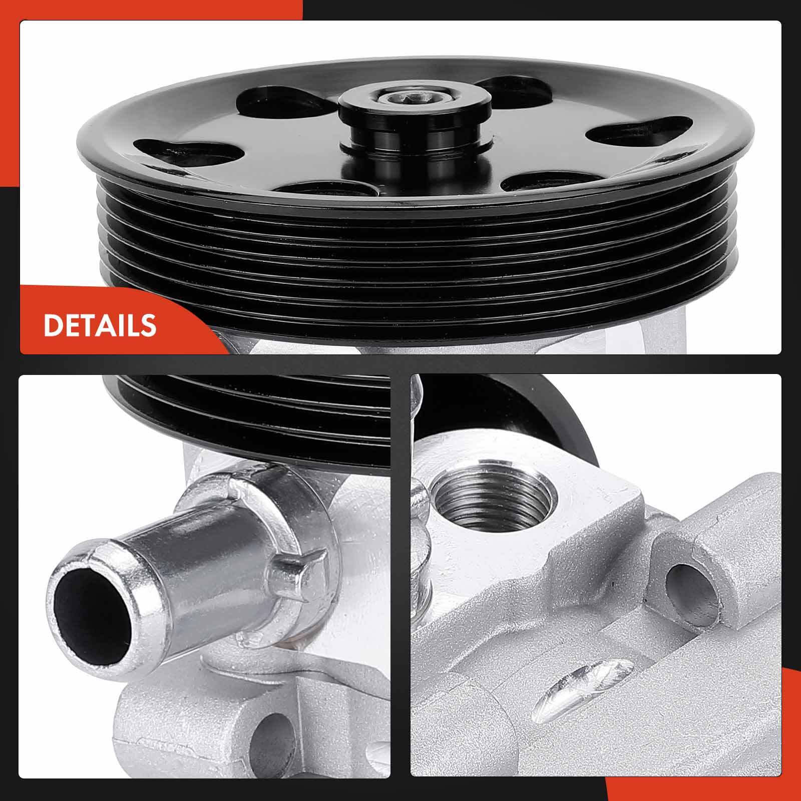 A-Premium Power Steering Pump with Pulley for Maserati Quattroporte 2004-2012