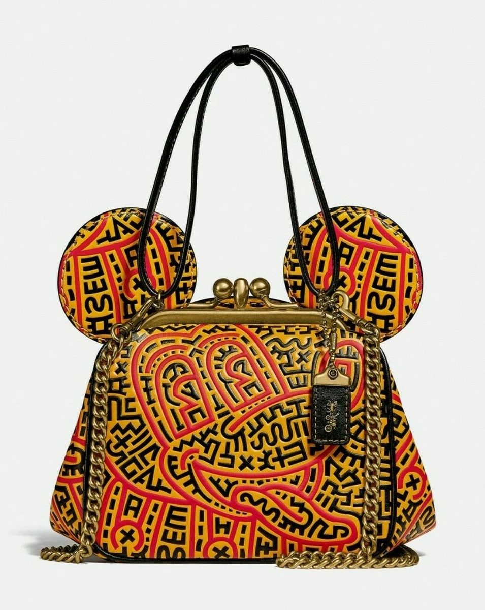 Coach x Disney x Keith Haring Mickey Mouse Ears Bag With Kisslock