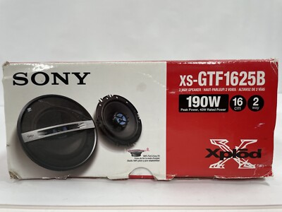 Sony Xplod XS-GTF1625B 2-Way 190 Watt (40W Rated) Car Speakers