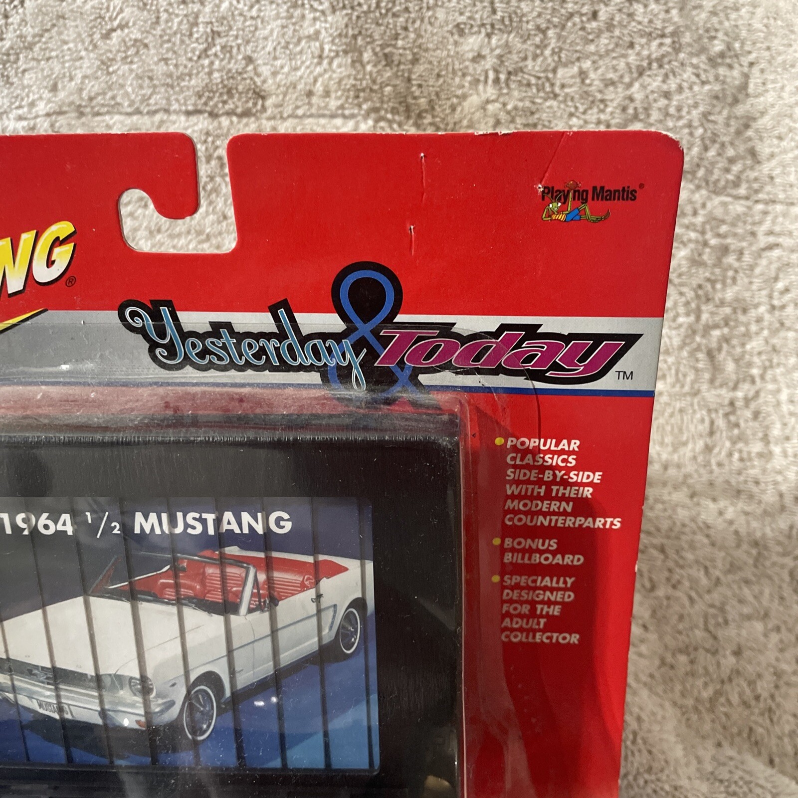 Johnny Lightning Yesterday & Today -  1964 1/2 Mustang and 2001 Mustang 1:64 NIP