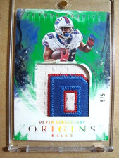 2020 Devin Singletary Panini Origins Green Future Fabrics Jumbo Patch 5/5 🔥🔥🔥