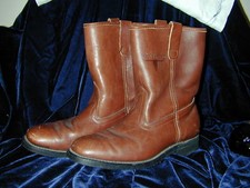 Vintage Mason Leather Motorcycle Boots Roper Western
