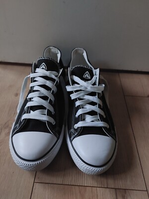 Neue  Firefly sneaker segeltuch Look schwarz Größe 44