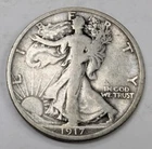 1917 S Reverse Walking Liberty Half Dollar US Coin