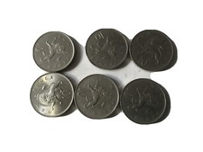 Small Job Lot. Large Decimal 10 Pence Coins. 6 In Total. Different Dates.