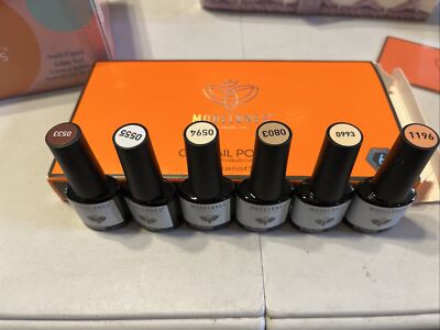 Modelones 6 Pcs Gel Nail Polish New  See Colors and Numbers on Bottle in Pics