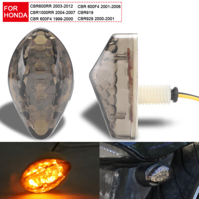 2X Flush Mount Motorcycle Turn Signal Light Indicators Blinkers Amber for Honda
