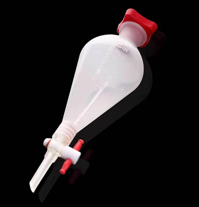 Plastic Separatory Funnel Set, PTFE Stopcock, Lab Chem Supplies, 125-1000ml - Image 3 of 4