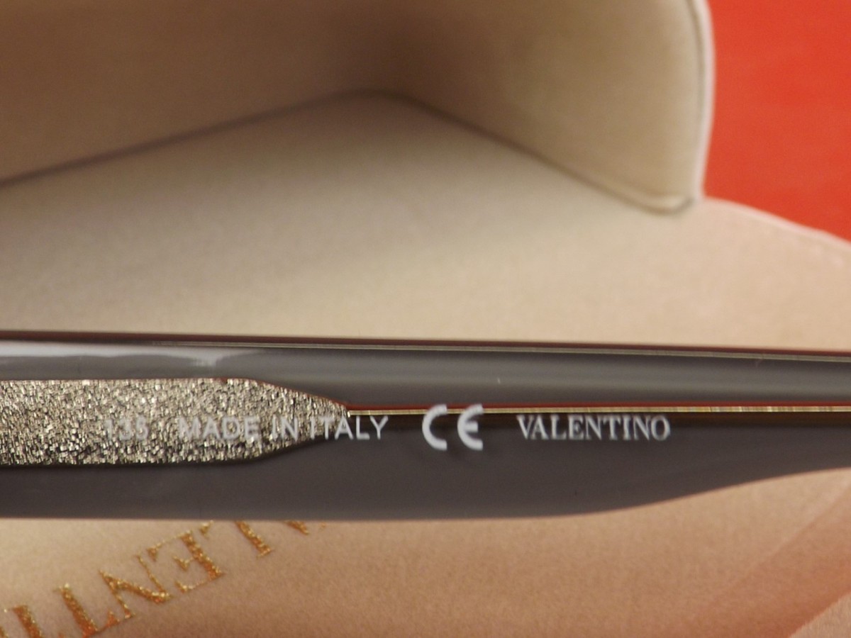 NWT VALENTINO V667S 49 GRAY FADED LACE PLASTIC FRAME 