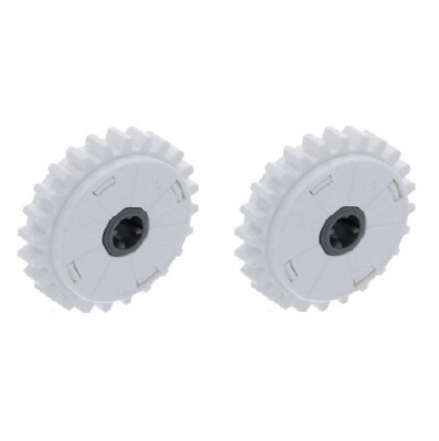 #ad 2 X White Technic Gear 24 Tooth Clutch 60c01 for Le go engine motor parts $7.00