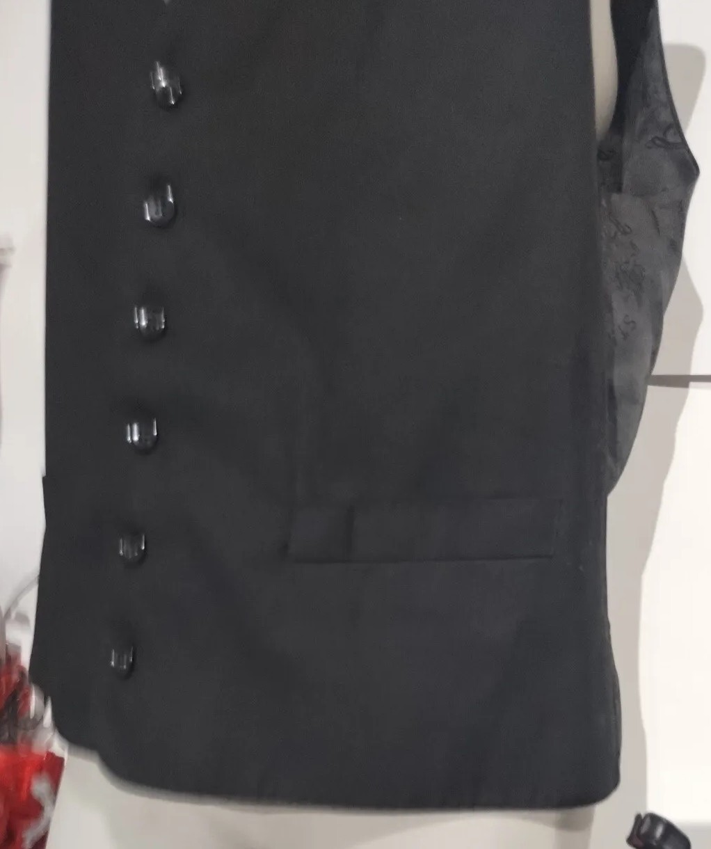 Statement Italy Single Breasted Solid Black Suit … - image 2