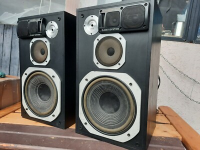 Guter Paar Lautsprecher NAMCO NSQ-331, 3 Weg System, 120W, 8 , JAPAN 
