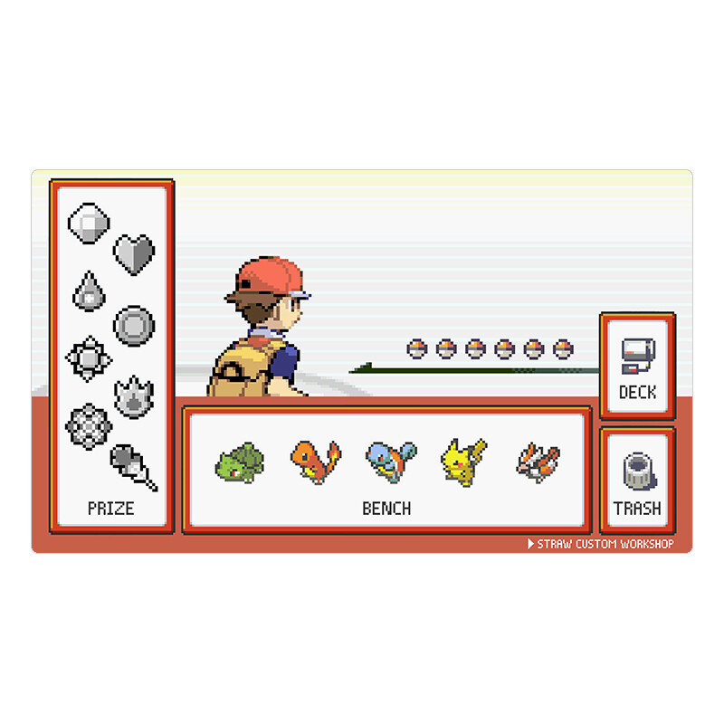Pokemon Board Game Mat Pixelated #5 Playmat Games Mousepad Play Mat of TCG CCG