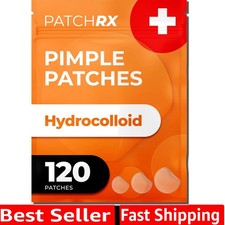 Acne Patches 120 Count with Tea Tree Oil, Hydrocolloid Pimple Patches for Fac...